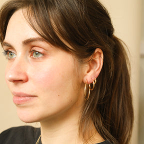 14K Gold Earrings | 19 mm