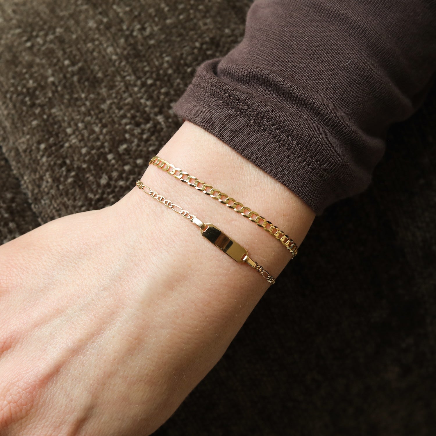 14K Gold Bracelet | Gourmet 3.3 mm | 19 cm