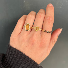 Vintage Luna Citrine | 14K Gold