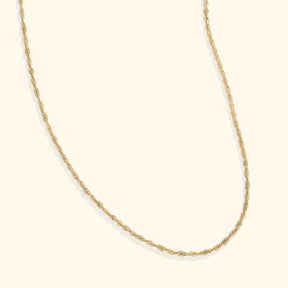 14K Gold Chain | Rope 1.5 mm | 45 cm